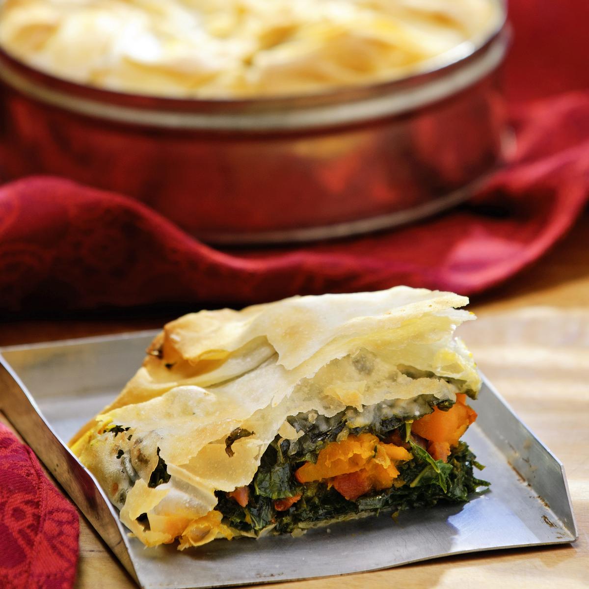 Rezeptbild: Grünkohl-Kürbis-Pastete