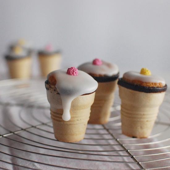 Rezeptbild: Funfetti Muffin im Waffelbecher