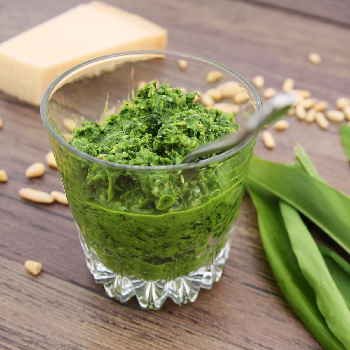 Rezeptbild: Bärlauchpesto mit Erdmandeln