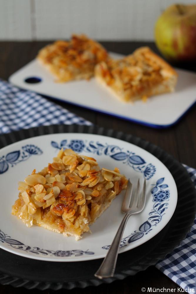 Rezeptbild: Apfelkuchen mit Mandel-Honig-Haube