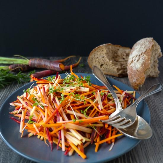 Rezeptbild: Purple Haze Möhren-Apfel-Salat