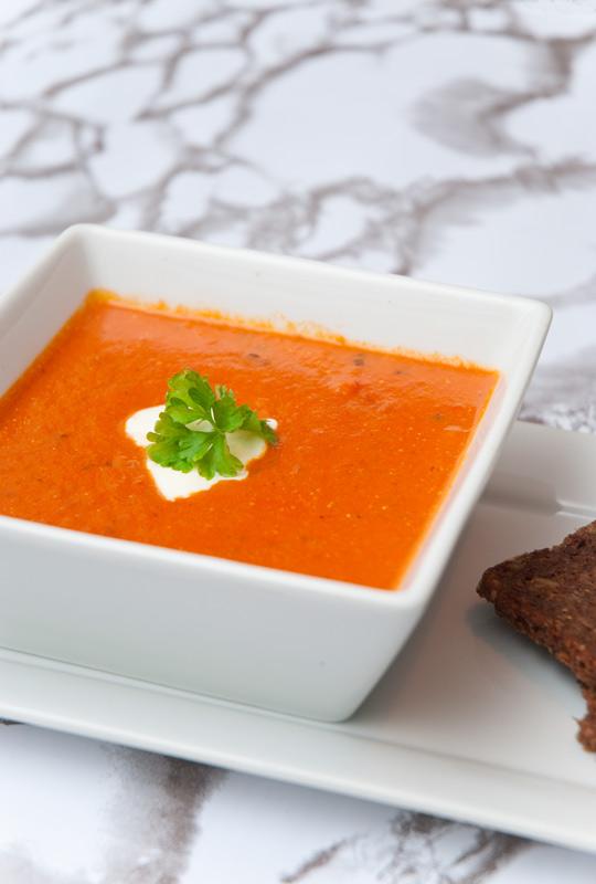 Rezeptbild: Tomaten-Kokos-Suppe 