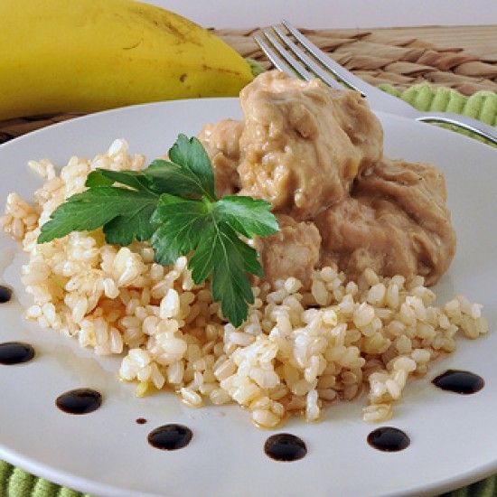 Rezeptbild: Huhn in Erdnussosse
