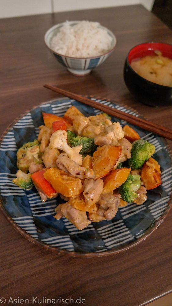 Rezeptbild: Japanischer Salat mit Miso-Dressing
