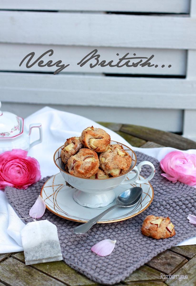 Rezeptbild: Vegane Apfel-Marzipan-Scones