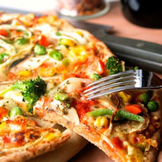 Rezeptbild: Dinkelgemüsepizza