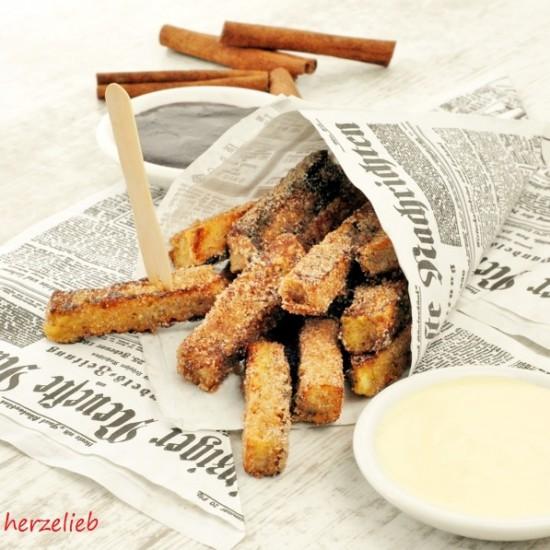 Rezeptbild: Arme Ritter in Pommes-Optik
