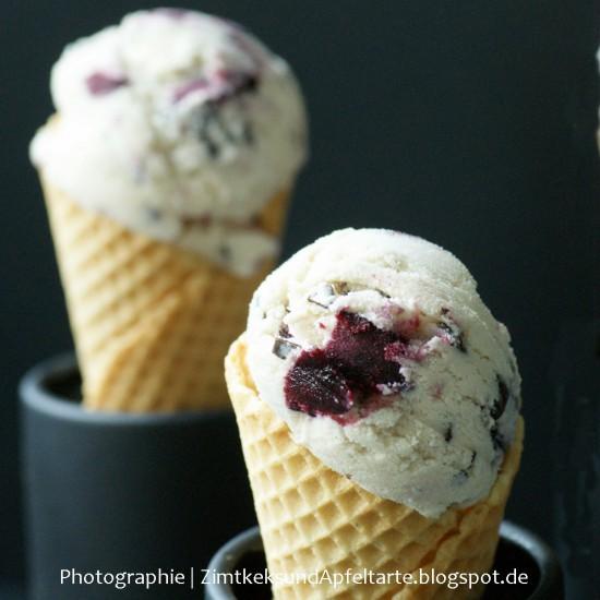 Rezeptbild: Kirsch-Schokoladen-Kokos-Eis