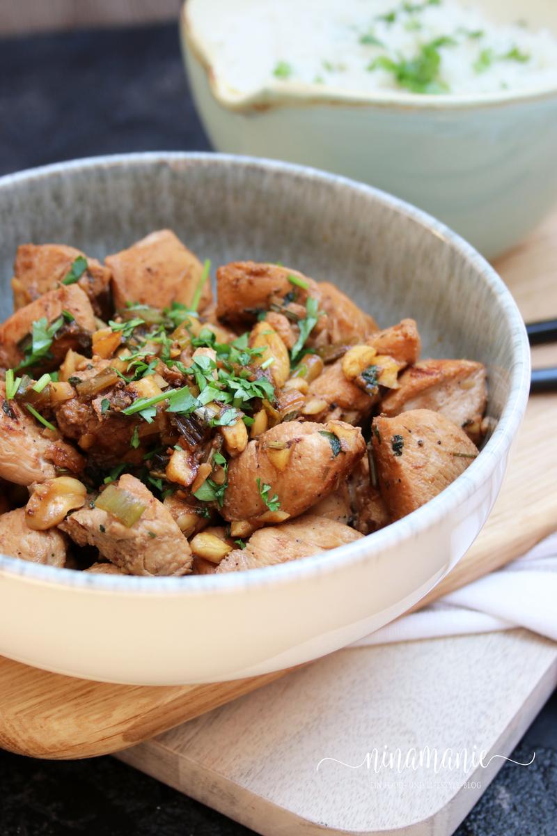 Rezeptbild: Zitronengras-Poulet mit Reis