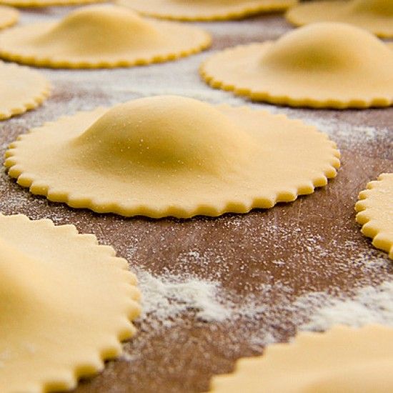 Rezeptbild: Flusskrebsravioli an Safran-Schaum