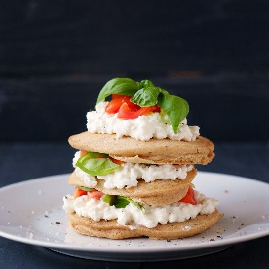 Rezeptbild: Zweierlei Buchweizenpancakes