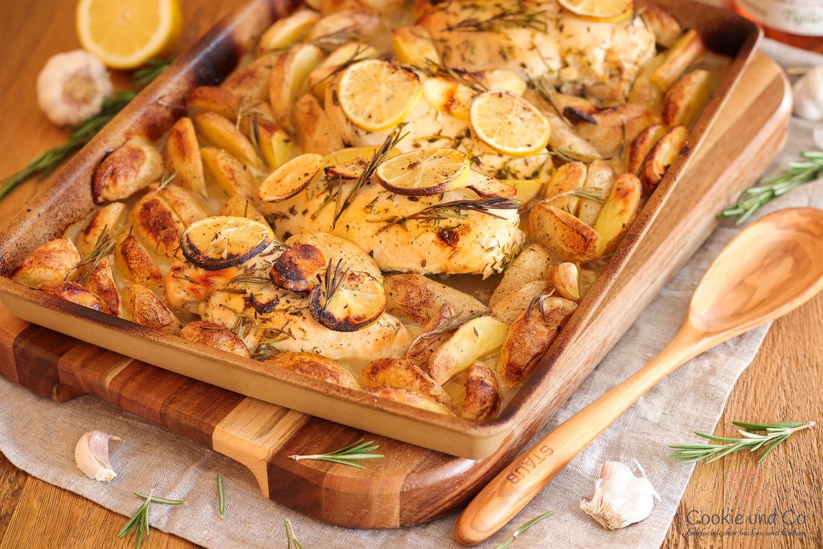 Rezeptbild: Zitronen-Huhn mit Honig