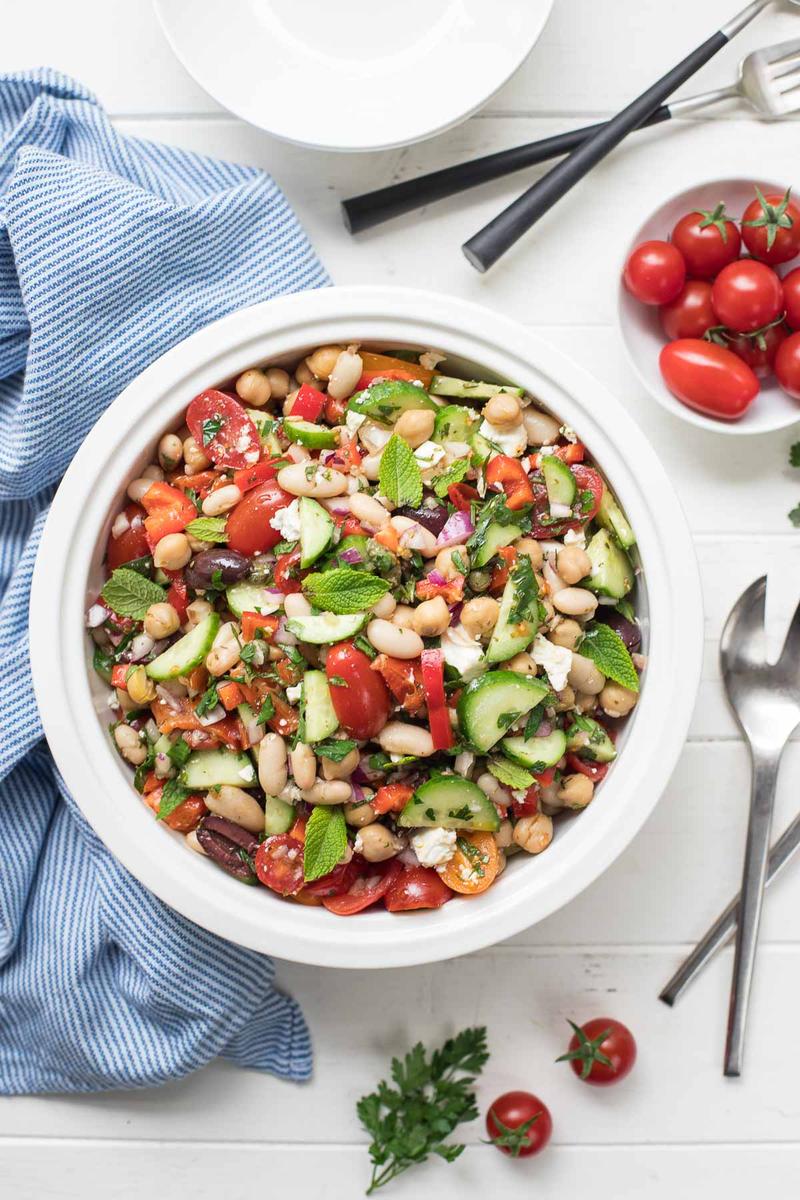 Rezeptbild: Mediterraner Bohnensalat
