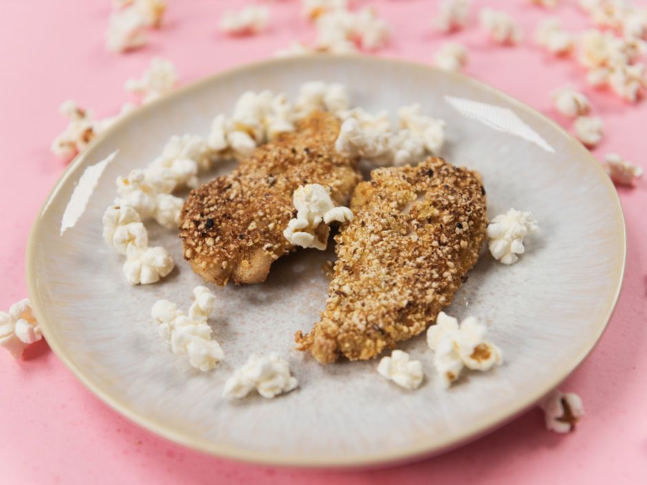 Rezeptbild: Schnitzel mit Popcorn-Panade