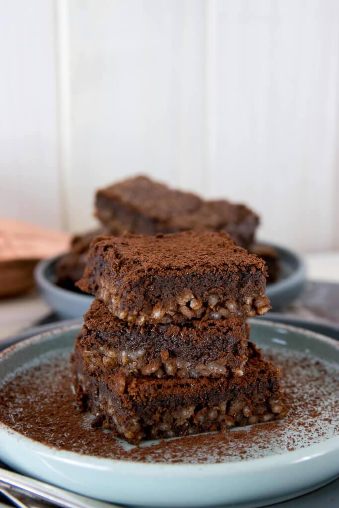 Rezeptbild: Saftig leckere Milchreis Brownies
