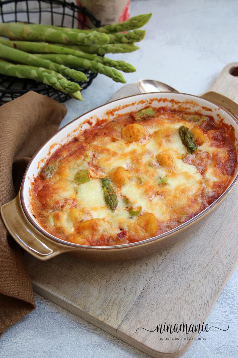 Rezeptbild: Gnocchi-Spargel-Auflauf