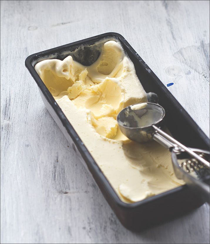 Rezeptbild: Crème fraîche Eis