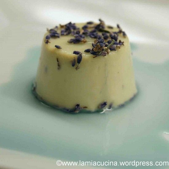 Rezeptbild: Lavendel-Malve-Honig-Panna Cotta