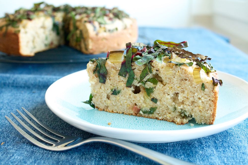 Rezeptbild: Maisbrot mit Mangold