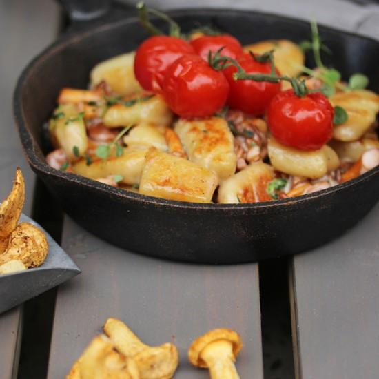 Rezeptbild: Gnocchi mit Pfifferlingen