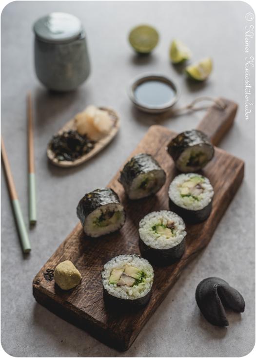 Rezeptbild: Maki Sushi mit Pfeffermakrele