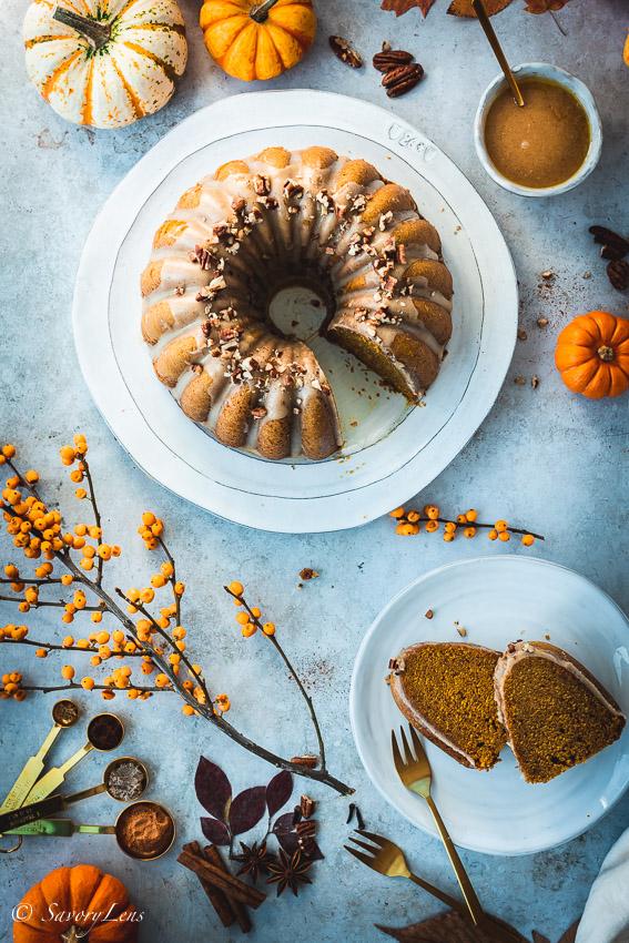 Rezeptbild: Chai-Kürbis Bundt