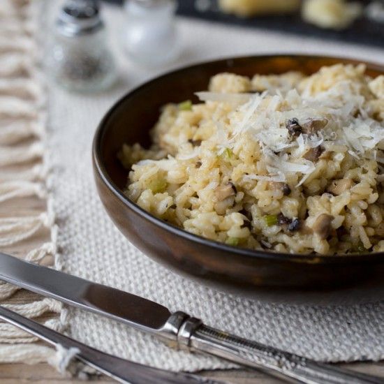 Rezeptbild: Pilz-Risotto mit Sellerie