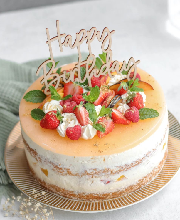 Rezeptbild: Pfirsich-Erdbeertorte