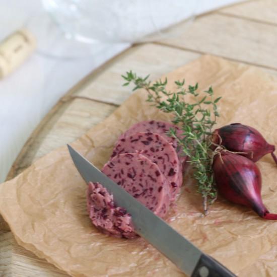 Rezeptbild: Rotwein Sherry Schalotten Butter