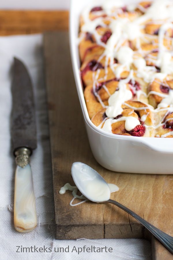 Rezeptbild: Himbeerschnecken mit weißer Schokolade