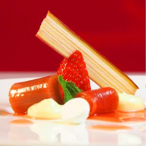 Rezeptbild: Erdbeere, Rhabarber und Ingwer