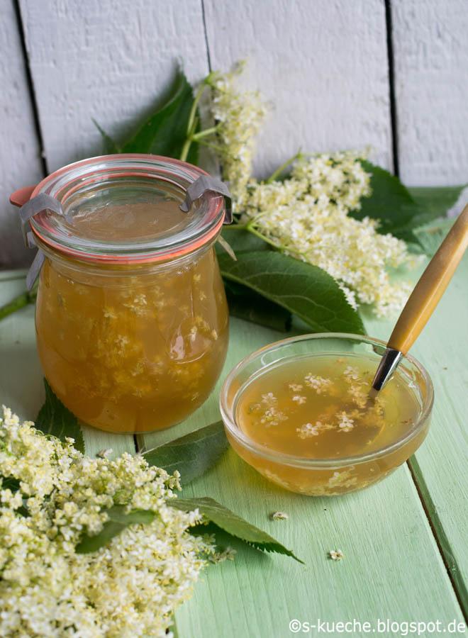 Rezeptbild: Apfelschorle-Holunderblüten Gelee