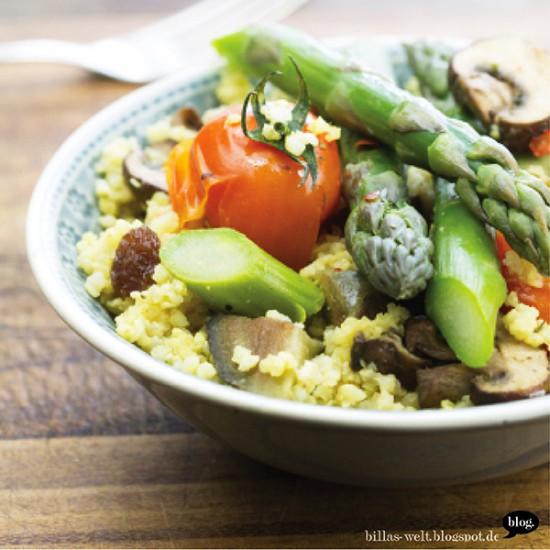 Rezeptbild: Hirserisotto, vegan & glutenfrei