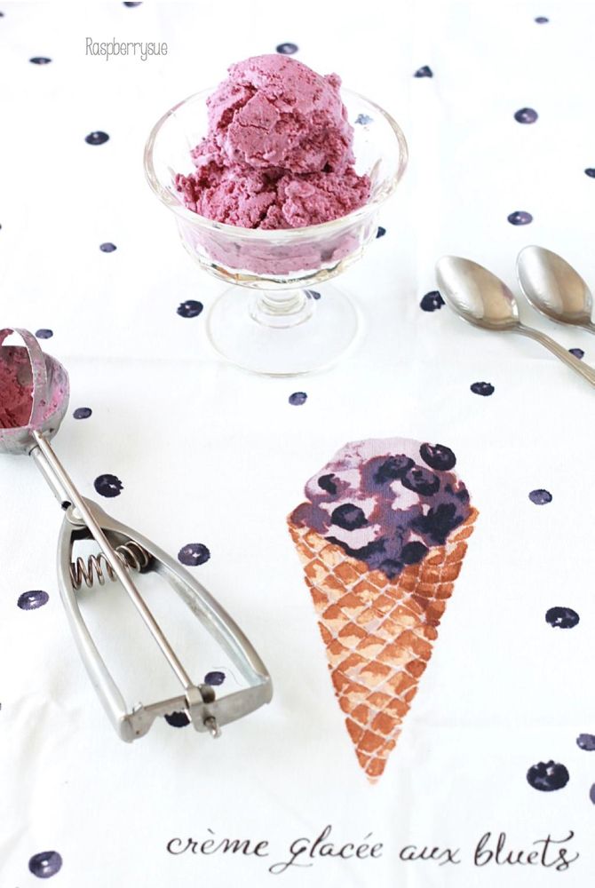 Rezeptbild: Blaubeer Joghurt Eis