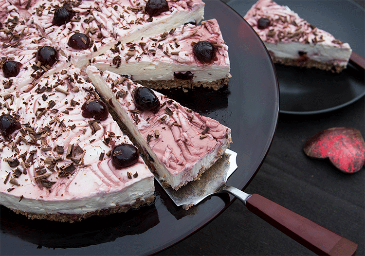 Rezeptbild: Amarena-Kirschtorte (no bake)