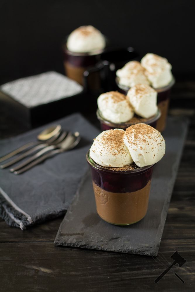 Rezeptbild: Schwarzwälder Kirsch Pots de Crème