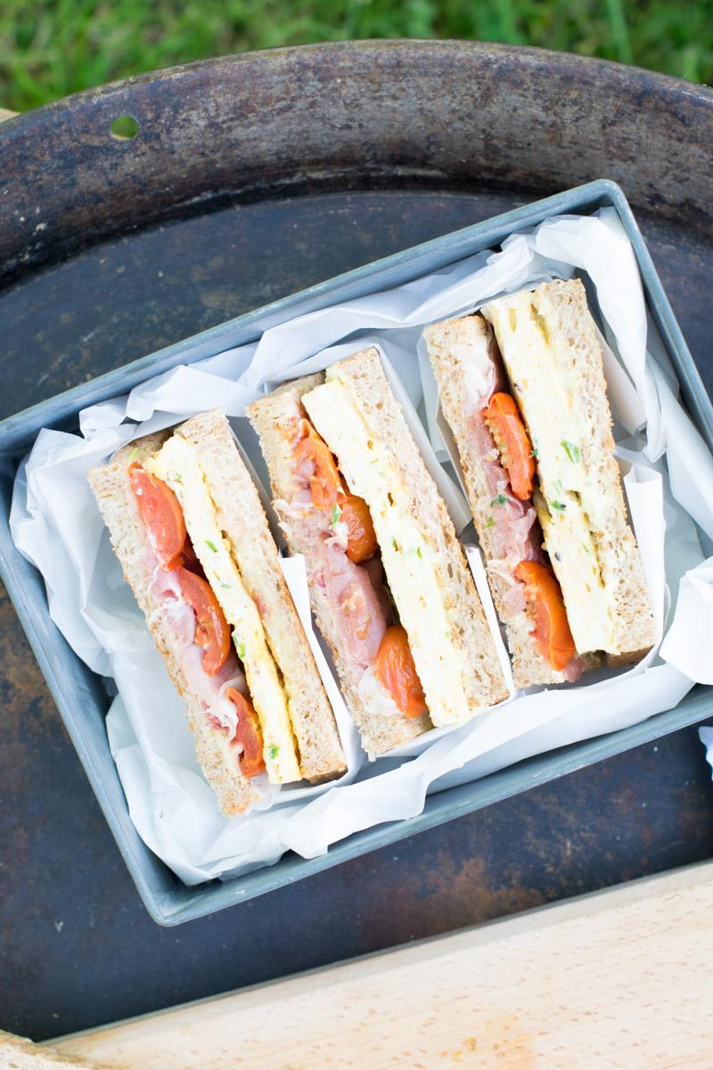 Rezeptbild: Schnittlauch-Omelette-Sandwich