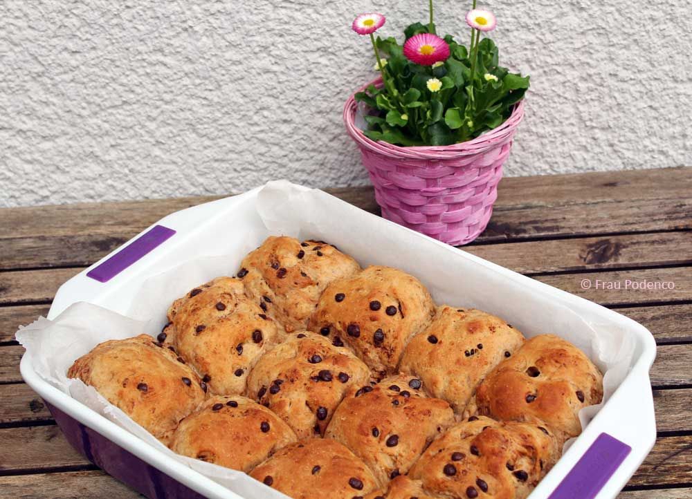 Rezeptbild: Schoko-Brioche-Brötchen