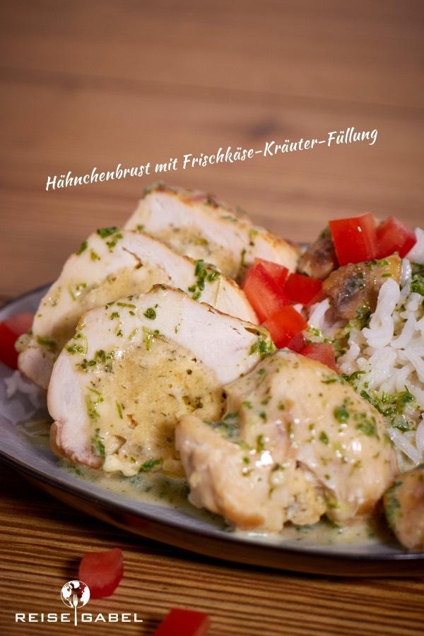 Rezeptbild: Hähnchenbrust mit Frischkäse-Kräuter-Füllung