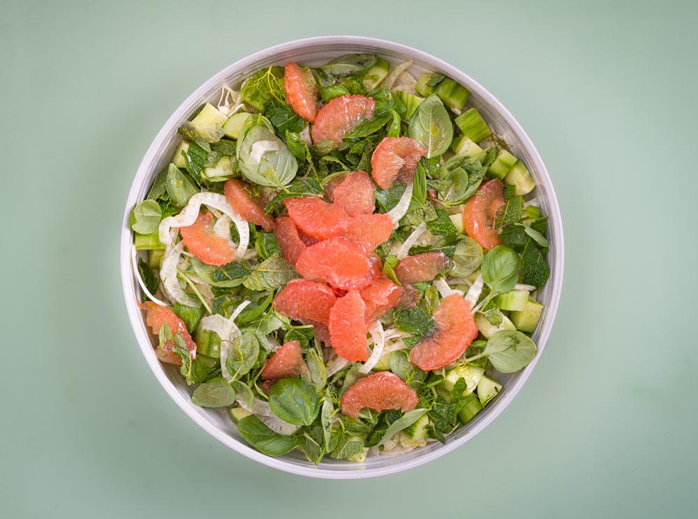 Rezeptbild: Fenchel-Kräuter-Salat mit Pampelmuse