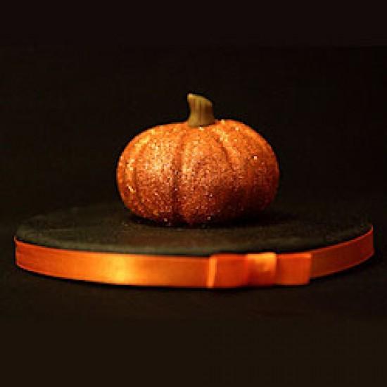 Rezeptbild: Halloween Glitzer Kürbis aus Zucker modelliert