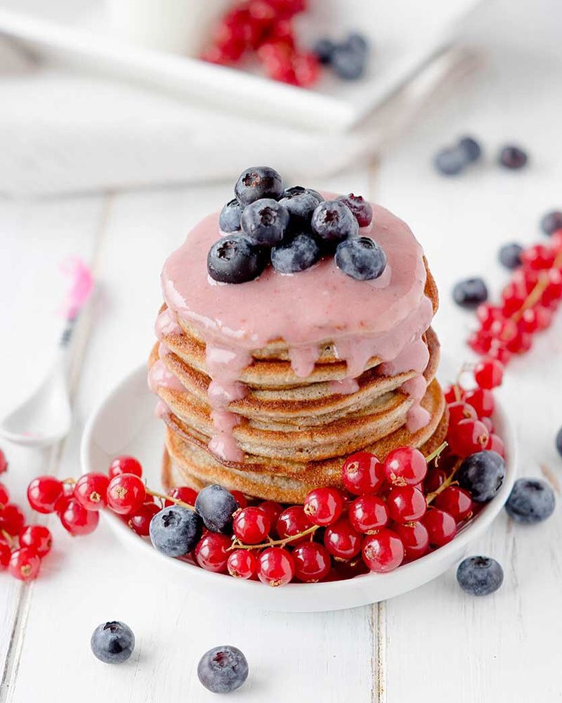 Rezeptbild: Buchweizen Pancakes, so fluffig