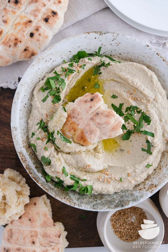 Rezeptbild: Baba Ganoush – einfacher orientalischer Auberginen Dip