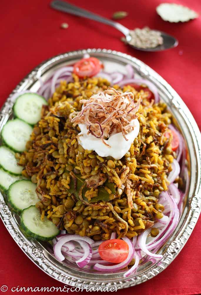 Rezeptbild: Mujaddara - Libanesisches Linsen Reis Gericht ( Vegan)
