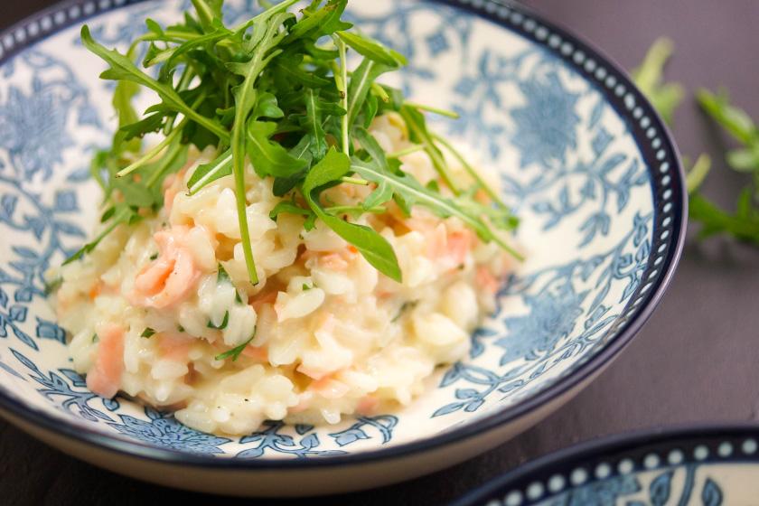 Rezeptbild: Lachs-Risotto mit Zitrone