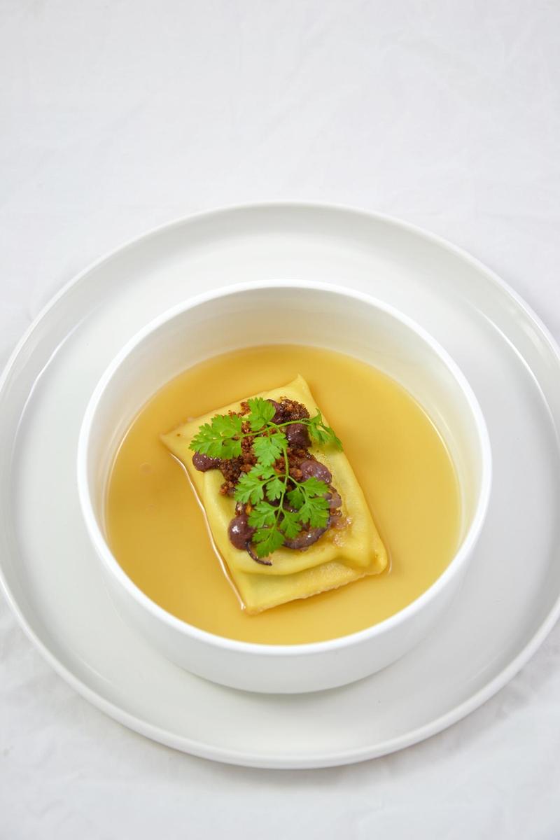 Rezeptbild: weihnachtliche Maultaschensuppe