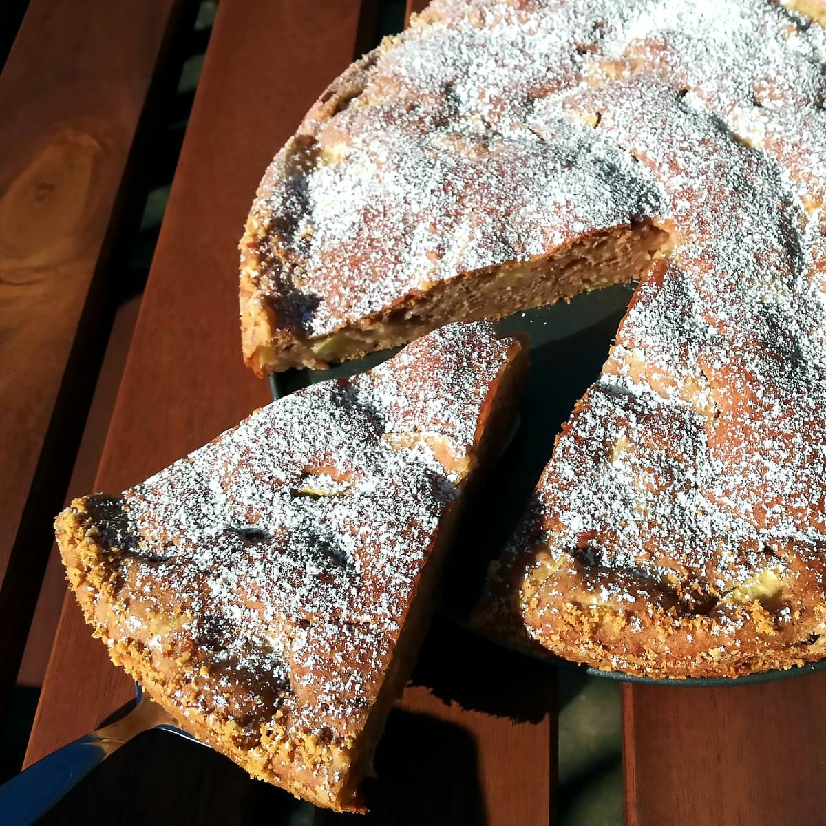 Rezeptbild: Zuckerfreier Apfelkuchen