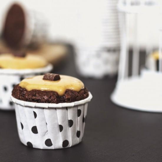Rezeptbild: Schokoladen Karamell-Cupcakes