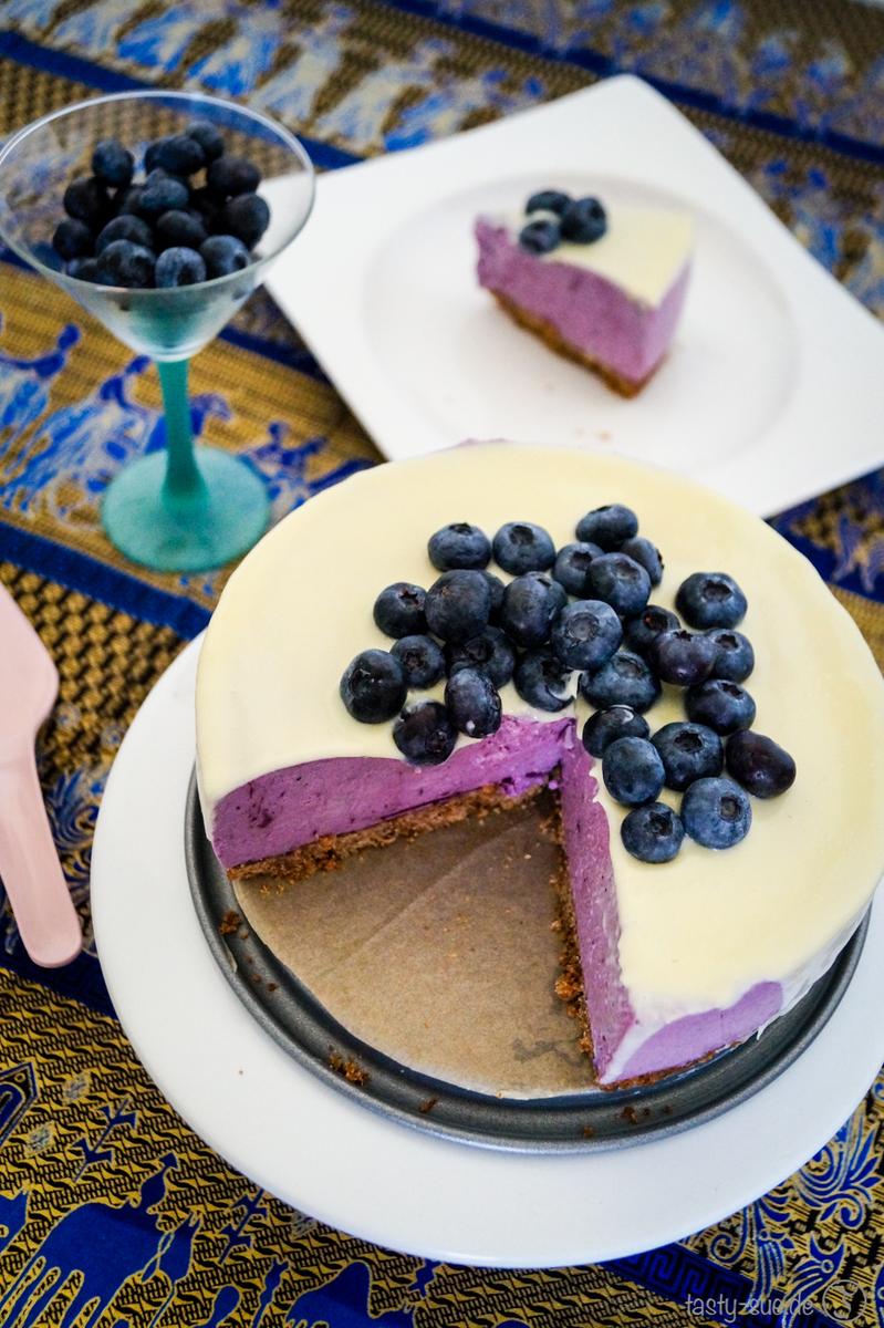 Rezeptbild: No Bake Blueberry Cheesecake