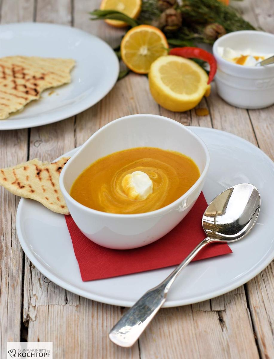 Rezeptbild: Geröstete Karottensuppe